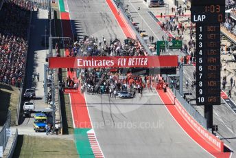 World © Octane Photographic Ltd. Formula 1 - United States GP - Grid. The grid forms up ready for the start. Circuit of the Americas (COTA), Austin, Texas, USA. Sunday 3rd November 2019.