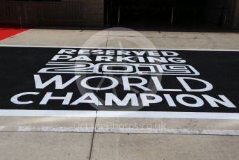 World © Octane Photographic Ltd. Formula 1 – United States GP - Drivers’ Parade. Parc Ferme space "Reserved for 2019 World Champion" . Circuit of the Americas (COTA), Austin, Texas, USA. Sunday 3rd November 2019.
