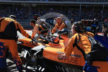 World © Octane Photographic Ltd. Formula 1 – United States GP - Grid. McLaren MCL34 – Carlos Sainz. Circuit of the Americas (COTA), Austin, Texas, USA. Sunday 3rd November 2019.