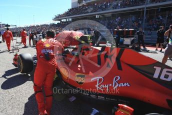 World © Octane Photographic Ltd. Formula 1 – United States GP - Grid. Scuderia Ferrari SF90 – Charles Leclerc. Circuit of the Americas (COTA), Austin, Texas, USA. Sunday 3rd November 2019.