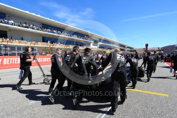 World © Octane Photographic Ltd. Formula 1 – United States GP - Grid. Haas F1 Team VF19 – Romain Grosjean. Circuit of the Americas (COTA), Austin, Texas, USA. Sunday 3rd November 2019.