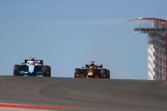 World © Octane Photographic Ltd. Formula 1 – United States GP - Practice 1. ROKiT Williams Racing FW42 – Robert Kubica and Aston Martin Red Bull Racing RB15 – Max Verstappen. Circuit of the Americas (COTA), Austin, Texas, USA. Friday 1st November 2019.