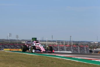 World © Octane Photographic Ltd. Formula 1 – United States GP - Practice 1. SportPesa Racing Point RP19 - Sergio Perez. Circuit of the Americas (COTA), Austin, Texas, USA. Friday 1st November 2019.