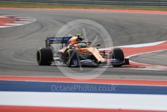 World © Octane Photographic Ltd. Formula 1 – United States GP - Practice 2. McLaren MCL34 – Lando Norris. Circuit of the Americas (COTA), Austin, Texas, USA. Friday 1st November 2019.