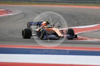 World © Octane Photographic Ltd. Formula 1 – United States GP - Practice 2. McLaren MCL34 – Lando Norris. Circuit of the Americas (COTA), Austin, Texas, USA. Friday 1st November 2019.