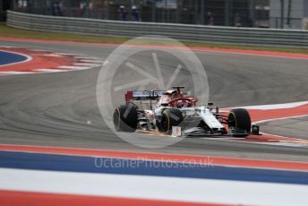 World © Octane Photographic Ltd. Formula 1 – United States GP - Practice 2. Alfa Romeo Racing C38 – Kimi Raikkonen. Circuit of the Americas (COTA), Austin, Texas, USA. Friday 1st November 2019.