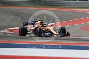 World © Octane Photographic Ltd. Formula 1 – United States GP - Practice 2. McLaren MCL34 – Carlos Sainz. Circuit of the Americas (COTA), Austin, Texas, USA. Friday 1st November 2019.
