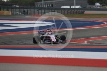 World © Octane Photographic Ltd. Formula 1 – United States GP - Practice 2. SportPesa Racing Point RP19 - Sergio Perez. Circuit of the Americas (COTA), Austin, Texas, USA. Friday 1st November 2019.