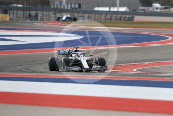 World © Octane Photographic Ltd. Formula 1 – United States GP - Practice 2. Mercedes AMG Petronas Motorsport AMG F1 W10 EQ Power+ - Lewis Hamilton and ROKiT Williams Racing FW 42 – George Russell. Circuit of the Americas (COTA), Austin, Texas, USA. Friday 1st November 2019.