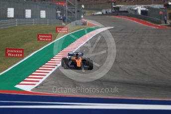 World © Octane Photographic Ltd. Formula 1 – United States GP - Practice 2. McLaren MCL34 – Carlos Sainz. Circuit of the Americas (COTA), Austin, Texas, USA. Friday 1st November 2019.