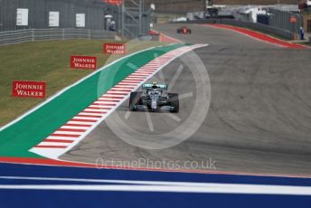 World © Octane Photographic Ltd. Formula 1 – United States GP - Practice 2. Mercedes AMG Petronas Motorsport AMG F1 W10 EQ Power+ - Valtteri Bottas and Scuderia Ferrari SF90 – Sebastian Vettel. Circuit of the Americas (COTA), Austin, Texas, USA. Friday 1st November 2019.