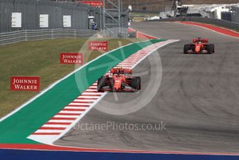 World © Octane Photographic Ltd. Formula 1 – United States GP - Practice 2. Scuderia Ferrari SF90 – Charles Leclerc and Sebastian Vettel. Circuit of the Americas (COTA), Austin, Texas, USA. Friday 1st November 2019.