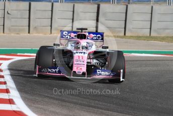World © Octane Photographic Ltd. Formula 1 – United States GP - Practice 2. SportPesa Racing Point RP19 - Sergio Perez. Circuit of the Americas (COTA), Austin, Texas, USA. Friday 1st November 2019.