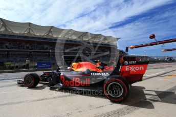 World © Octane Photographic Ltd. Formula 1 – United States GP - Practice 3. Aston Martin Red Bull Racing RB15 – Max Verstappen. Circuit of the Americas (COTA), Austin, Texas, USA. Saturday 2nd November 2019.