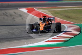World © Octane Photographic Ltd. Formula 1 – United States GP - Quailfying. McLaren MCL34 – Carlos Sainz. Circuit of the Americas (COTA), Austin, Texas, USA. Saturday 2nd November 2019.