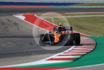 World © Octane Photographic Ltd. Formula 1 – United States GP - Quailfying. McLaren MCL34 – Carlos Sainz. Circuit of the Americas (COTA), Austin, Texas, USA. Saturday 2nd November 2019.