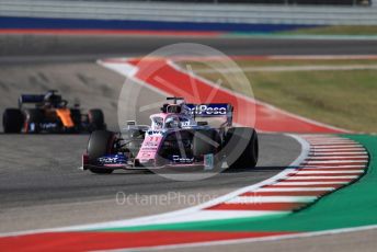 World © Octane Photographic Ltd. Formula 1 – United States GP - Quailfying. SportPesa Racing Point RP19 - Sergio Perez. Circuit of the Americas (COTA), Austin, Texas, USA. Saturday 2nd November 2019.