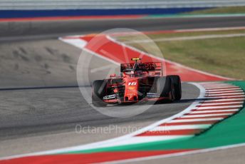 World © Octane Photographic Ltd. Formula 1 – United States GP - Quailfying. Scuderia Ferrari SF90 – Charles Leclerc. Circuit of the Americas (COTA), Austin, Texas, USA. Saturday 2nd November 2019.