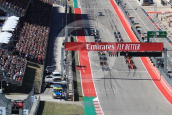 World © Octane Photographic Ltd. Formula 1 – United States GP - Race. Mercedes AMG Petronas Motorsport AMG F1 W10 EQ Power+ - Valtteri Bottas heads the grid. Circuit of the Americas (COTA), Austin, Texas, USA. Sunday 3rd November 2019.