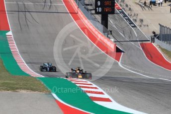 World © Octane Photographic Ltd. Formula 1 – United States GP - Race. Aston Martin Red Bull Racing RB15 – Max Verstappen and Mercedes AMG Petronas Motorsport AMG F1 W10 EQ Power+ - Lewis Hamilton. Circuit of the Americas (COTA), Austin, Texas, USA. Sunday 3rd November 2019.