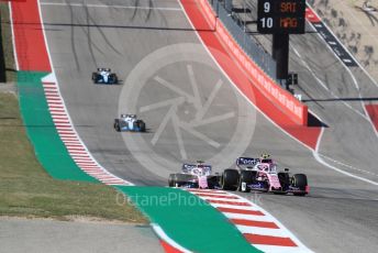 World © Octane Photographic Ltd. Formula 1 – United States GP - Race. SportPesa Racing Point RP19 – Lance Stroll and Sergio Perez. Circuit of the Americas (COTA), Austin, Texas, USA. Sunday 3rd November 2019.