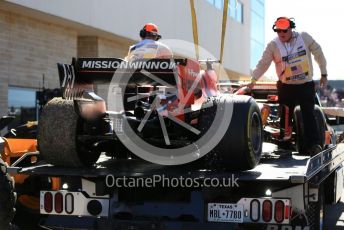 World © Octane Photographic Ltd. Formula 1 – United States GP - Race. Scuderia Ferrari SF90 – Sebastian Vettel retires. Circuit of the Americas (COTA), Austin, Texas, USA. Sunday 3rd November 2019.