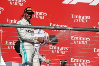 World © Octane Photographic Ltd. Formula 1 – United States GP - Podium. Mercedes AMG Petronas Motorsport AMG F1 W10 EQ Power+ - Lewis Hamilton. Circuit of the Americas (COTA), Austin, Texas, USA. Sunday 3rd November 2019.