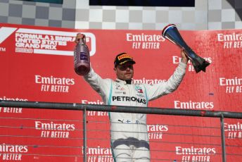 World © Octane Photographic Ltd. Formula 1 – United States GP - Podium. Mercedes AMG Petronas Motorsport AMG F1 W10 EQ Power+ - Lewis Hamilton. Circuit of the Americas (COTA), Austin, Texas, USA. Sunday 3rd November 2019.