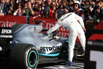 World © Octane Photographic Ltd. Formula 1 – United States GP - Parc Ferme. Mercedes AMG Petronas Motorsport AMG F1 W10 EQ Power+ - Valtteri Bottas congratulates World Champion Lewis Hamilton. Circuit of the Americas (COTA), Austin, Texas, USA. Sunday 3rd November 2019.