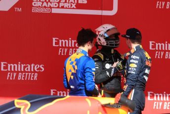 World © Octane Photographic Ltd. Formula 1 – United States GP - Parc Ferme. Aston Martin Red Bull Racing RB15 – Max Verstappen. Circuit of the Americas (COTA), Austin, Texas, USA. Sunday 3rd November 2019.