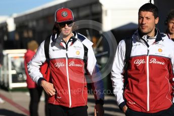 World © Octane Photographic Ltd. Formula 1 – United States GP - Paddock. Alfa Romeo Racing C38 – Antonio Giovinazzi. Circuit of the Americas (COTA), Austin, Texas, USA. Friday 1st November 2019.