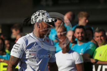 World © Octane Photographic Ltd. Formula 1 – United States GP – 6th Drivers’ World Championship celebration. Mercedes AMG Petronas Motorsport AMG F1 W10 EQ Power+ - Lewis Hamilton. Circuit of the Americas (COTA), Austin, Texas, USA. Sunday 3rd November 2019.