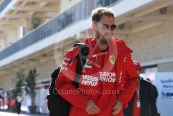 World © Octane Photographic Ltd. Formula 1 – United States GP - Paddock. Scuderia Ferrari SF90 – Sebastian Vettel. Circuit of the Americas (COTA), Austin, Texas, USA. Saturday 2nd November 2019.
