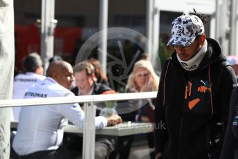 World © Octane Photographic Ltd. Formula 1 – United States GP - Paddock. Mercedes AMG Petronas Motorsport AMG F1 W10 EQ Power+ - Lewis Hamilton. Circuit of the Americas (COTA), Austin, Texas, USA. Saturday 2nd November 2019.