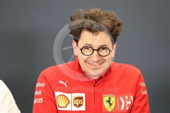 World © Octane Photographic Ltd. Formula 1 - United States GP – Friday FIA Team Press Conference. Mattia Binotto – Team Principal of Scuderia Ferrari. Circuit of the Americas (COTA), Austin, Texas, USA. Friday 1st November 2019.