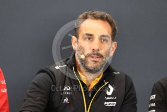 World © Octane Photographic Ltd. Formula 1 - United States GP – Friday FIA Team Press Conference. Cyril Abiteboul - Managing Director of Renault Sport Racing Formula 1 Team. Circuit of the Americas (COTA), Austin, Texas, USA. Friday 1st November 2019.