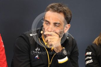 World © Octane Photographic Ltd. Formula 1 - United States GP – Friday FIA Team Press Conference. Cyril Abiteboul - Managing Director of Renault Sport Racing Formula 1 Team. Circuit of the Americas (COTA), Austin, Texas, USA. Friday 1st November 2019.