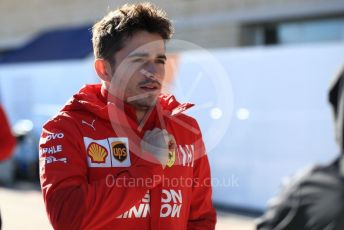 World © Octane Photographic Ltd. Formula 1 – United States GP - Paddock. Scuderia Ferrari SF90 – Charles Leclerc. Circuit of the Americas (COTA), Austin, Texas, USA. Thursday 31st October 2019.