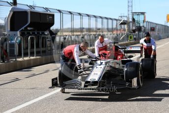 World © Octane Photographic Ltd. Formula 1 – United States GP - Pit Lane. Alfa Romeo Racing C38 – Kimi Raikkonen. Circuit of the Americas (COTA), Austin, Texas, USA. Thursday 31st October 2019.