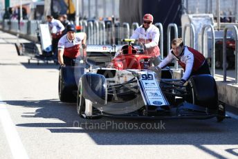 World © Octane Photographic Ltd. Formula 1 – United States GP - Pit Lane. Alfa Romeo Racing C38 – Antonio Giovinazzi. Circuit of the Americas (COTA), Austin, Texas, USA. Thursday 31st October 2019.