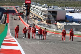 World © Octane Photographic Ltd. Formula 1 – United States GP - Track Walk. Scuderia Ferrari SF90 – Sebastian Vettel. Circuit of the Americas (COTA), Austin, Texas, USA. Thursday 31st October 2019.