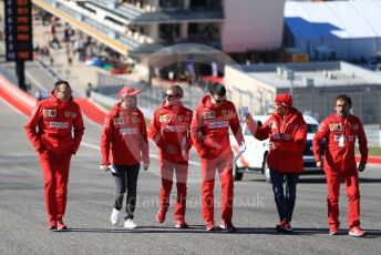 World © Octane Photographic Ltd. Formula 1 – United States GP - Track Walk. Scuderia Ferrari SF90 – Sebastian Vettel. Circuit of the Americas (COTA), Austin, Texas, USA. Thursday 31st October 2019.