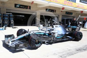 World © Octane Photographic Ltd. Formula 1 – United States GP - Pit Lane. Mercedes AMG Petronas Motorsport AMG F1 W10 EQ Power+. Circuit of the Americas (COTA), Austin, Texas, USA. Thursday 31st October 2019.