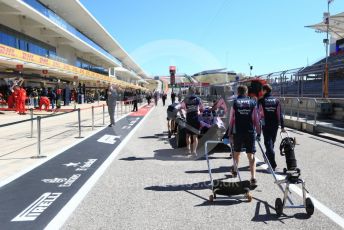 World © Octane Photographic Ltd. Formula 1 – United States GP - Pit Lane. SportPesa Racing Point RP19. Circuit of the Americas (COTA), Austin, Texas, USA. Thursday 31st October 2019.