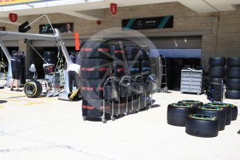 World © Octane Photographic Ltd. Formula 1 – United States GP - Pit Lane. Mercedes AMG Petronas Motorsport AMG F1 W10 EQ Power+. Circuit of the Americas (COTA), Austin, Texas, USA. Thursday 31st October 2019.