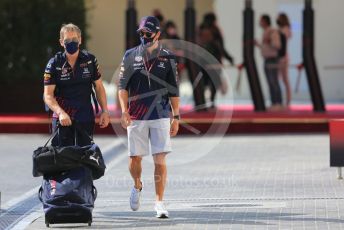 World © Octane Photographic Ltd. Formula 1 – Etihad F1 Grand Prix Abu Dhabi. Red Bull Racing Honda RB16B – Sergio Perez. Yas Marina Circuit, Abu Dhabi. Thursday 9th December 2021 Paddock.
