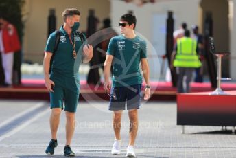 World © Octane Photographic Ltd. Formula 1 – Etihad F1 Grand Prix Abu Dhabi. Aston Martin Cognizant F1 Team AMR21– Lance Stroll. Yas Marina Circuit, Abu Dhabi. Thursday 9th December 2021 Paddock.