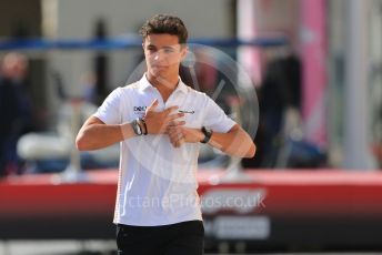 World © Octane Photographic Ltd. Formula 1 – Etihad F1 Grand Prix Abu Dhabi. McLaren F1 Team MCL35M – Lando Norris. Yas Marina Circuit, Abu Dhabi. Thursday 9th December 2021 Paddock.