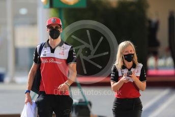 World © Octane Photographic Ltd. Formula 1 – Etihad F1 Grand Prix Abu Dhabi. Alfa Romeo Racing Orlen C41 – Antonio Giovinazzi. Yas Marina Circuit, Abu Dhabi. Thursday 9th December 2021 Paddock.