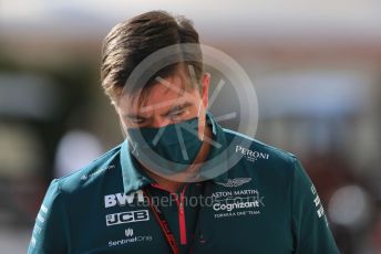 World © Octane Photographic Ltd. Formula 1 – Etihad F1 Grand Prix Abu Dhabi. Andy Stevenson – Sporting Director at Aston Martin Cognizant F1 Team. Yas Marina Circuit, Abu Dhabi. Thursday 9th December 2021.